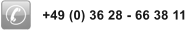 +49 (0) 36 28 - 66 38 11